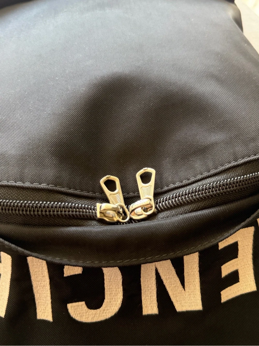 Balenciaga Black Logo-Trim Backpack